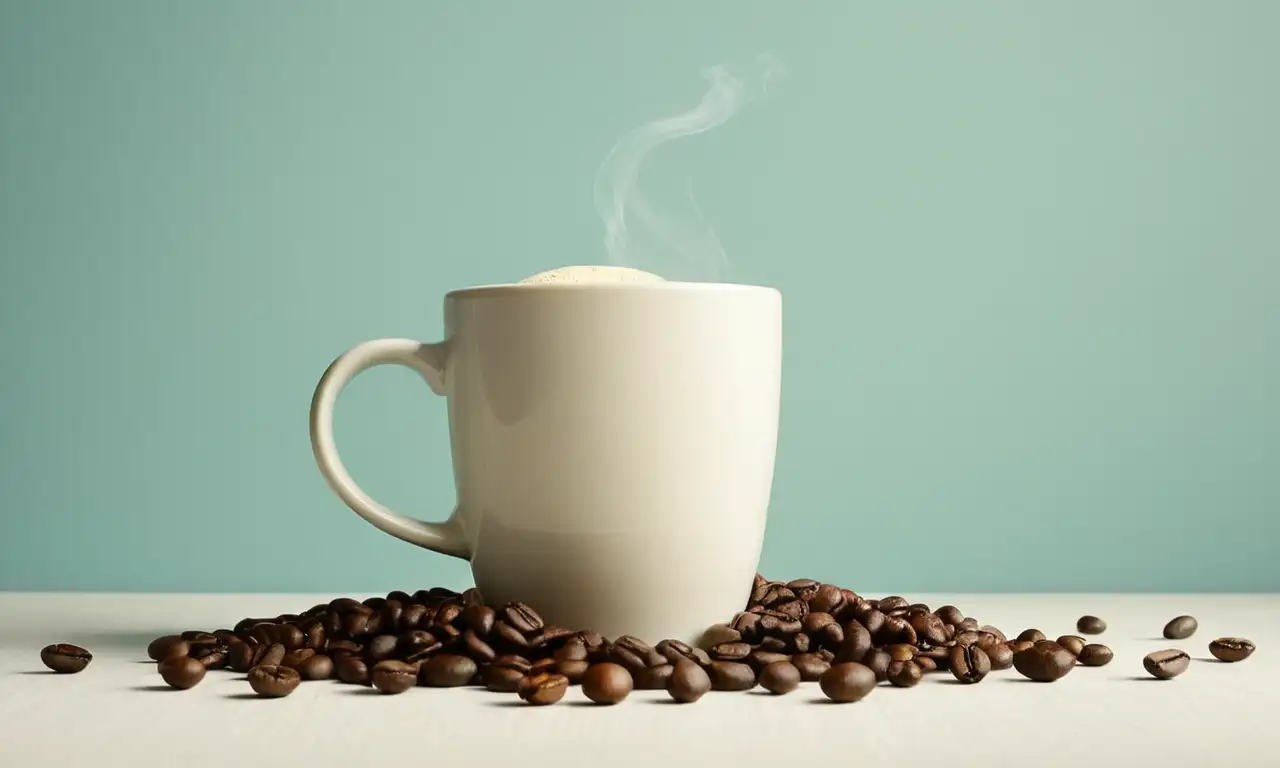 Infografía moderna y elegante sobre café con gráficos claros y detalles realistas