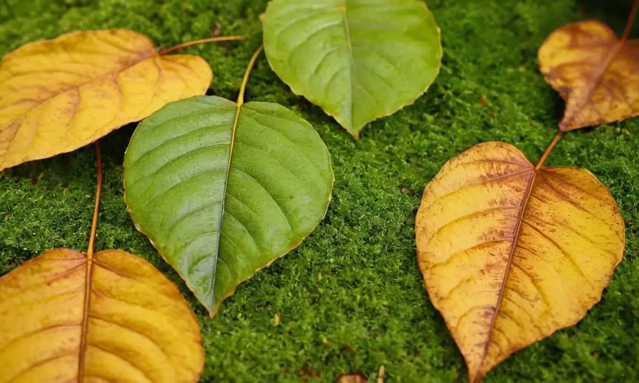 Hojas de café muestran signos realistas de una enfermedad fúngica