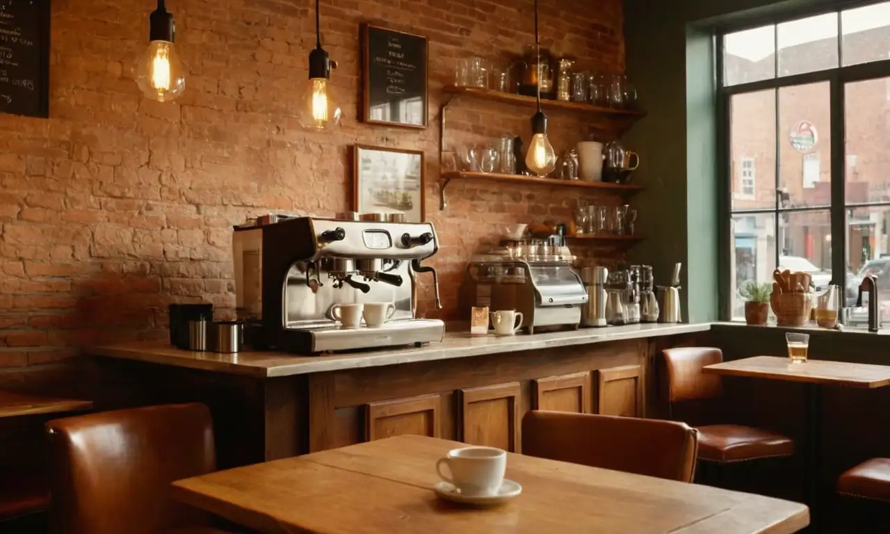 Un café acogedor y bullicioso lleno de vida